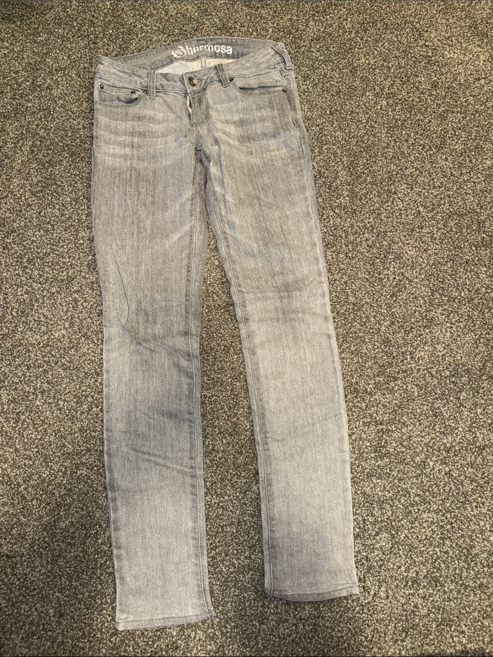 Women's Light Gray Skinny Jeans